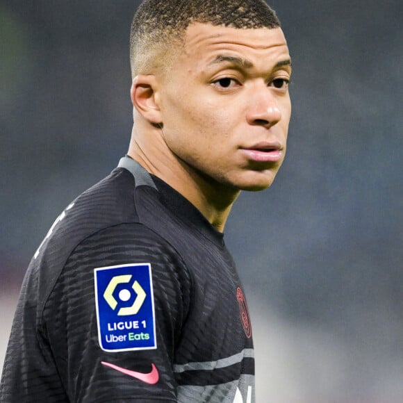 Kylian Mbappe (PSG) - Match de Ligue 1 Uber Eats "PSG - Brest (2-0)" au stade du Parc des Princes, le 15 janvier 2022.