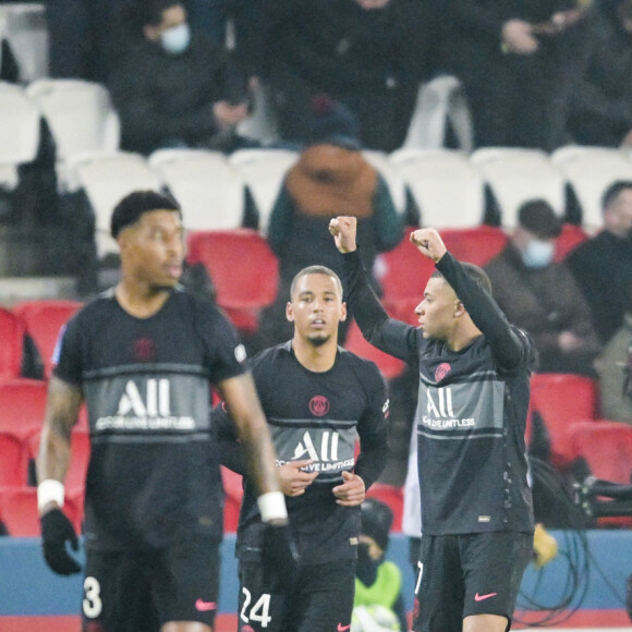 Kylian Mbappe (PSG) - Match de Ligue 1 Uber Eats "PSG - Brest (2-0)" au stade du Parc des Princes, le 15 janvier 2022.