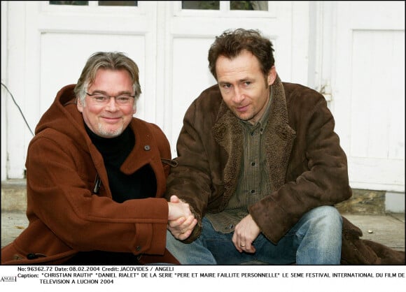 Christian Rauth et Daniel Rialet, de la série "Père et Maire" - 5e Festival du film de télévision à Luchon. 2004.
