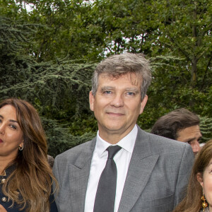 Exclusif - Arnaud Montebourg et sa femme Amina Walter en backstage lors de l'évènement "Le Concert de Paris" depuis le Champ-de-Mars à l'occasion de la Fête Nationale du 14 Juillet 2021. © Perusseau-Veeren/Bestimage
