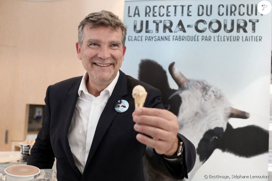 La Memere Nouvelle Glace Bio Lancee Par Arnaud Montebourg Ancien Ministre De L Economie Fete Son Premier Anniversaire A Paris France Le 21 Juin 21 C Ste Purepeople