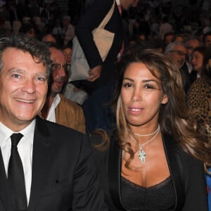 Arnaud Montebourg et Amina Walter - Opéra "Tosca Puccini" à l'hôtel national des Invalides dans le cadre de l'opération "Opéra en plein air" à Paris le 4 septembre 2019. © Coadic Guirec/Bestimage