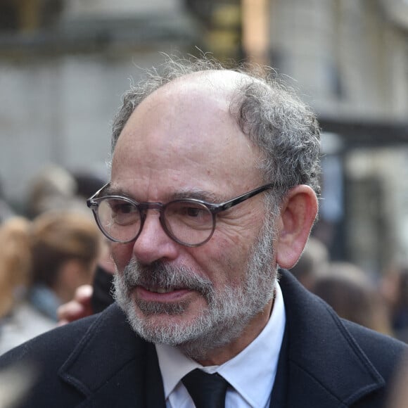 Jean-Pierre Darroussin - Obsèques de François Florent en l'église Saint Roch à Paris, le 4 octobre 2021. © Bestimage