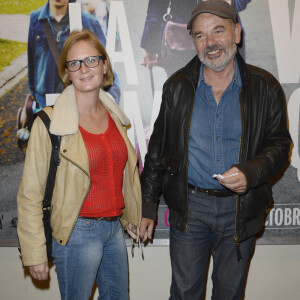 Jean-Pierre Darroussin et sa femme Anna Novion - Avant-Premiere du Film "La Vie Domestique" au Mk2 Quai de la Loire à Paris, le 1er octobre 2013.