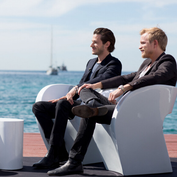 Gaspard Ulliel et Jérémie Renier La plage Majestic Cannes, le 16 mai - 67ème festival du film de Cannes 