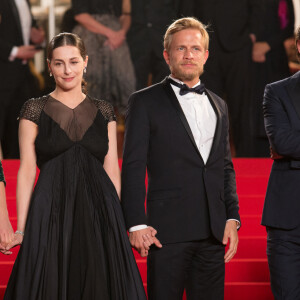 Léa Seydoux, Amira Casar, Jérémie Renier, Gaspard Ulliel - Descente des marches du film " Saint Laurent" lors du 67 ème Festival du film de Cannes – Cannes le 17 mai 2014. 