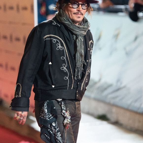 Johnny Depp - Arrivées à la master class de Johnny Depp lors du 16e Festival du film de Rome le 17 octobre 2021.
