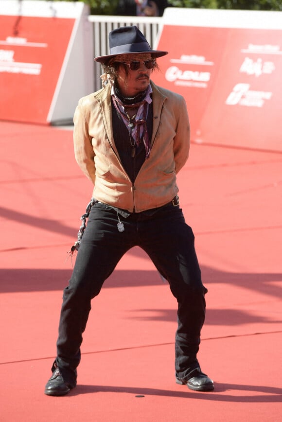 Johnny Depp - Projection de la série web "Puffins" lors du 16e Rome International Film Festival, le 17 octobre 2021.