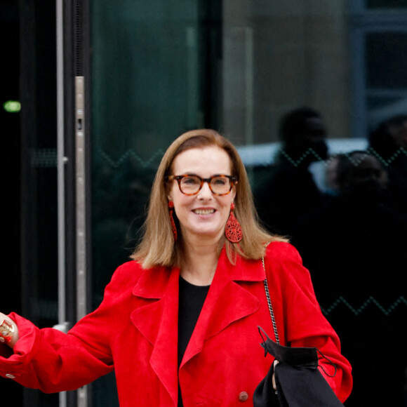 Carole Bouquet arrive au défilé de mode Haute-Couture 2022 "Chanel" Grand Palais à Paris. Le 25 Janvier 2022 © Veeren-Christophe Clovis / Bestimage