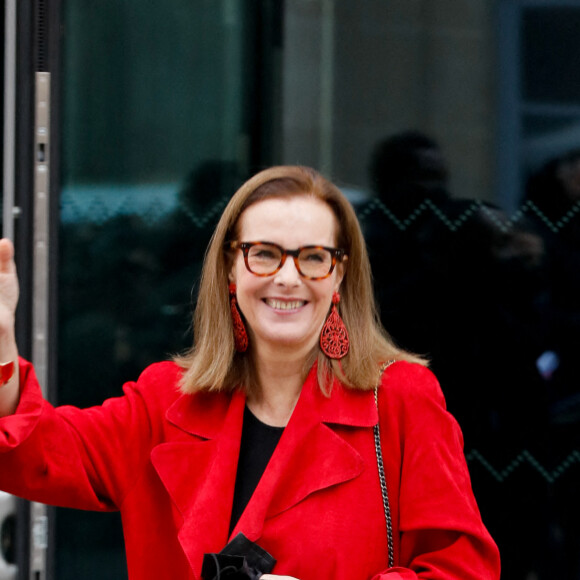 Carole Bouquet arrive au défilé de mode Haute-Couture 2022 "Chanel" Grand Palais à Paris. Le 25 Janvier 2022 © Veeren-Christophe Clovis / Bestimage