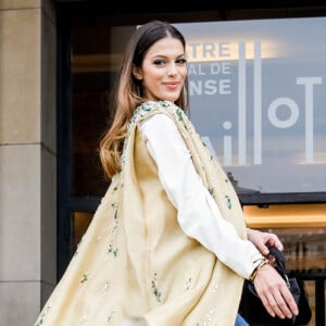 Iris Mittenaere arrive au défilé Stéphane Rolland, collection Haute Couture printemps-été 2022, au Palais de Chaillot. Paris, France, le 25 janvier 2022. © Veeren-Clovis/Bestimage