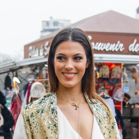 Iris Mittenaere arrive au défilé Stéphane Rolland, collection Haute Couture printemps-été 2022, au Palais de Chaillot. Paris, France, le 25 janvier 2022. © Veeren-Clovis/Bestimage