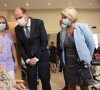 Jean Castex, premier ministre et Brigitte Bourguignon, ministre déléguée chargée de l'Autonomie, lors de la visite de l'EHPAD "Maison Ferrari", à l'occasion du jour de l'ouverture de la campagne de rappel vaccinal Covid 19 pour les populations les plus vulnérables à Clamart, France, le 13 septembre 2021