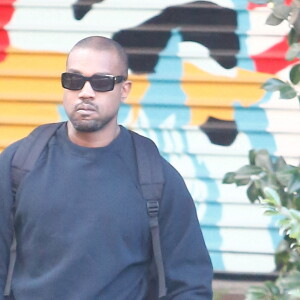 Exclusif - Kanye West (Ye) sort de son hôtel à Los Angeles, Californie, Etats-Unis, le 14 janvier 2022.
