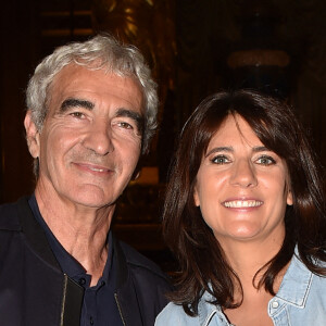 Estelle Denis et son compagnon Raymond Domenech à la première de l'escape game grandeur nature "Inside Opéra" au Palais Garnier à Paris, France, le 4 juin 2018. © Veeren/Bestimage