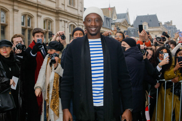 Ahmed Sylla arrive au défilé Jean Paul Gaultier Haute-Couture Printemps/Eté 2022 dans le cadre de la Fashion Week de Paris. Le 26 janvier 2022. © Veeren-Clovis/Bestimage