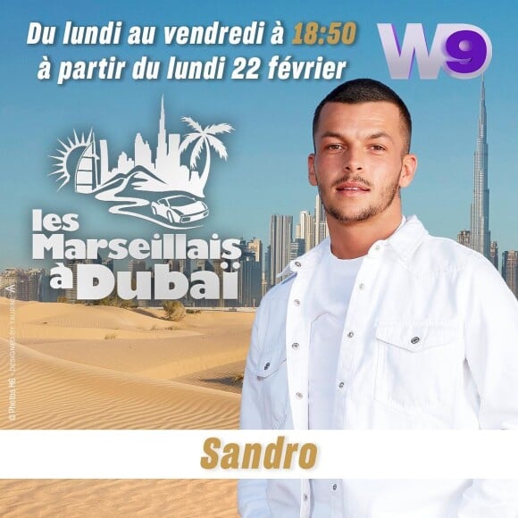 Sandro, candidat de télé-réalité vu dans "Les Marseillais à Dubaï" et "Incroyables transformations".