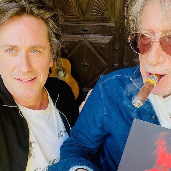 Thomas et Jacques Dutronc se préparent pour la tournée Dutronc&Dutronc. © Instagram / Thomas Dutronc