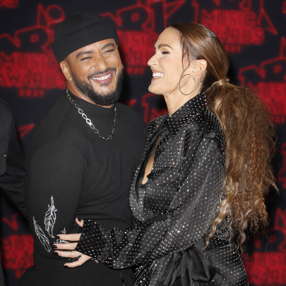 Slimane, Vitaa lors de la 23ème édition des NRJ Music Awards 2021 au Palais des Festivals de Cannes, le 20 novembre 2021. © Christophe Aubert via Bestimage 