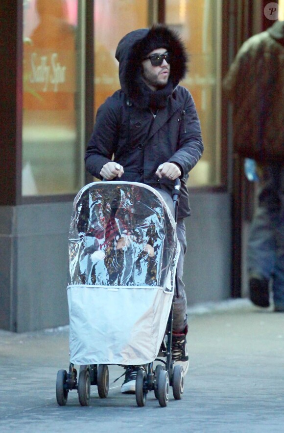 Pete Wentz et Bronx Mowgli à New York, le 4 janvier 2010