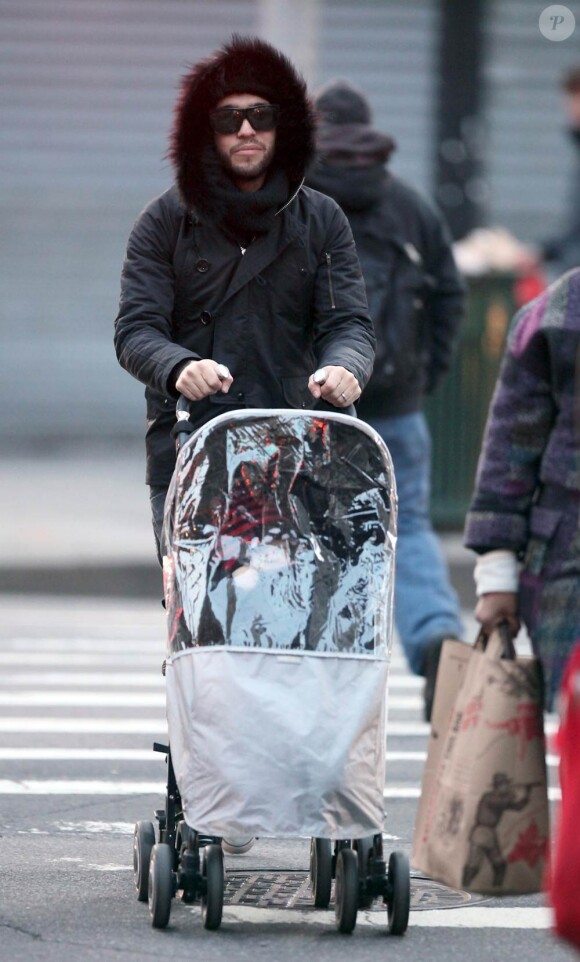 Pete Wentz et Bronx Mowgli à New York, le 4 janvier 2010