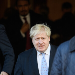 Le ministre britannique des affaires étrangères Boris Johnson sort de la Lancaster House à Londres, le 17 janvier 2017 où la première ministre britannique a présenté son plan pour la sortie du Royaume-Uni de l'Union européenne (UE), près de sept mois après le vote historique en faveur du Brexit.