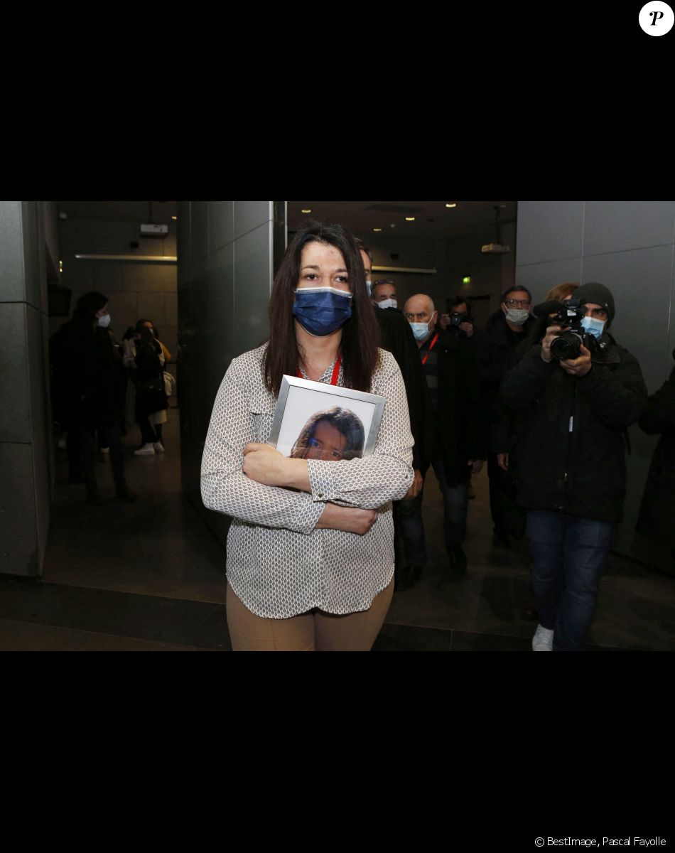 Jennifer Cleyret-Marrel, mère de Maëlys, lors du procès en assises de Nordhal Lelandais, à Grenoble, Isère, France, le 31 janvier 2022. © Pascal Fayolle/Bestimage