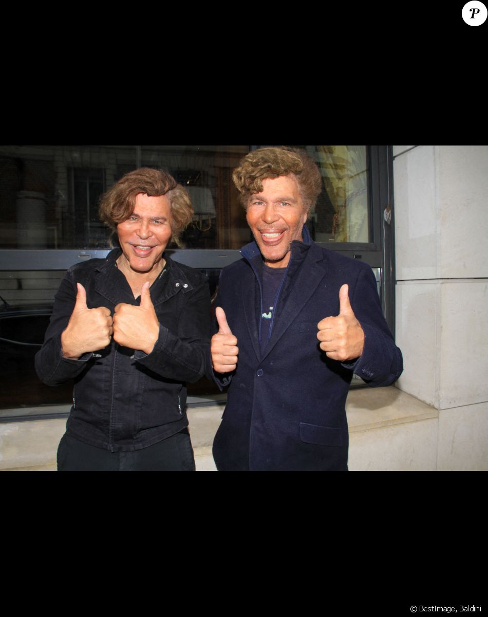 Exclusif - Les frères Igor et Grichka Bogdanoff sont les invités de Jordan de Luxe pour son émission l'Instant de Luxe pour la chaine Non Stop People à Paris le 23 juin 2021. © Baldini / Bestimage