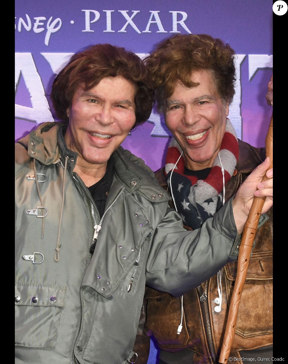 Grichka Bogdanoff (Bogdanov) et Igor Bogdanoff (Bogdanov) à la première du film "En Avant" au cinéma UGC Normandie à Paris, le 26 février 2020. © Guirec Coadic/Bestimage