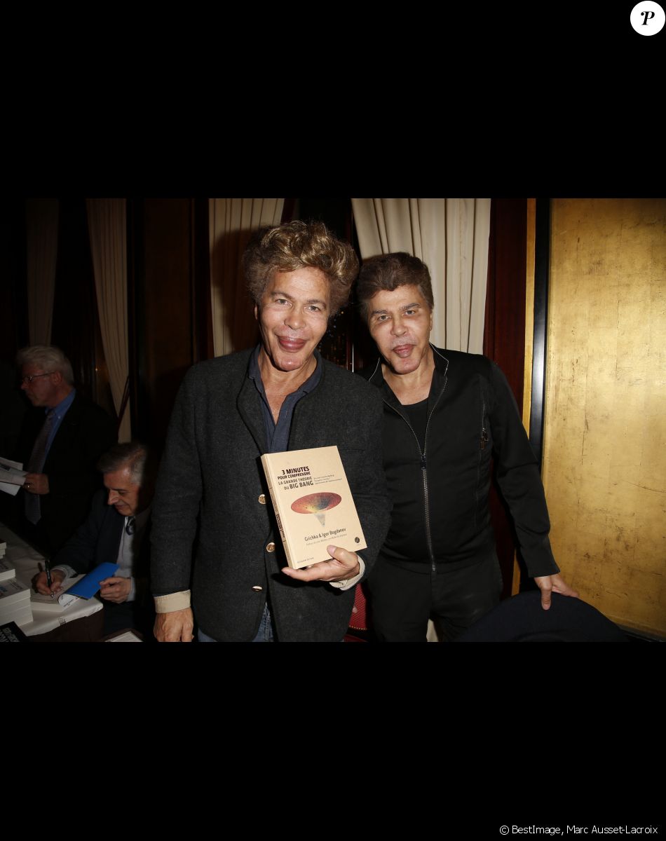 Igor et Grichka Bogdanoff (Bogdanov) - Le 38ème cocktail des écrivains dans les salons du Fouquet's à Paris. © Marc Ausset-Lacroix