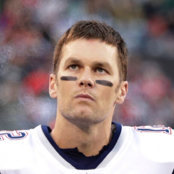 Tom Brady en plein match contre les NY Jets au Giants Stadium à East Rutheford, le 25 novembre 2018