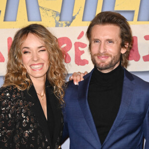 Elodie Fontan et son compagnon Philippe Lacheau - Avant-première du film "Super-héros malgré lui" au cinéma Le Grand Rex à Paris le 31 janvier 2022. © Coadic Guirec/Bestimage