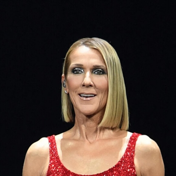 Céline Dion en concert à l'American Airlines Arena dans le cadre de sa tournée "Courage World Tour" à Miami, le 17 janvier 2020.