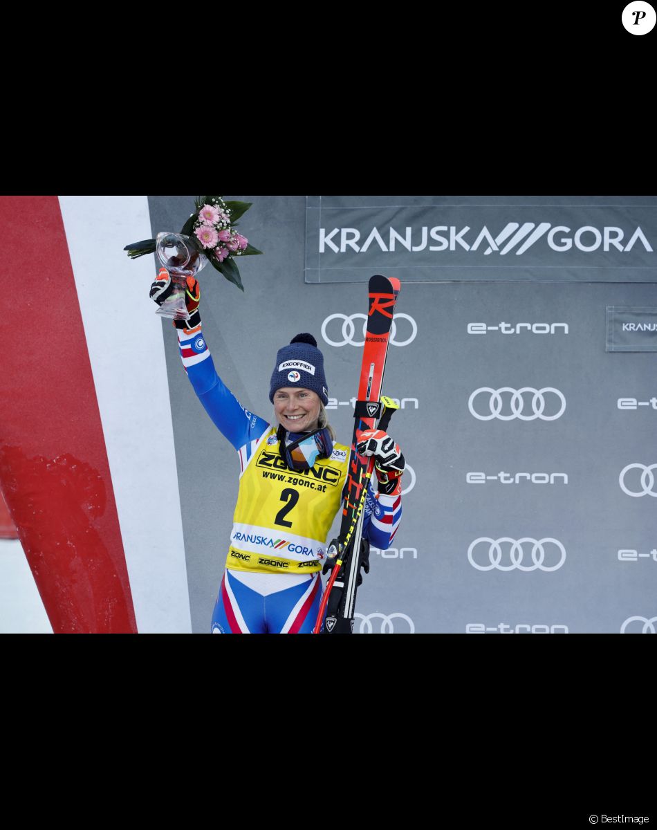 Tessa Worley (FRA) lors de la FIS Coupe du monde slalom géant dame à Kranjska Gora, Slovénie, le 8 janvier 2022. © GEPA/Panoramic/Bestimage