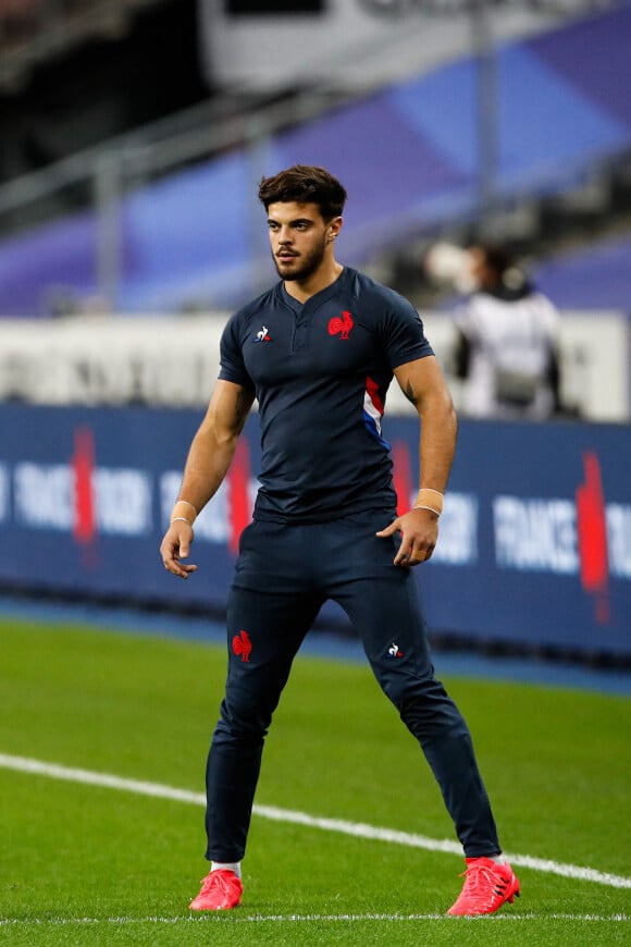 Romain Ntamack - Tournois des Six Nations, match de rugby France - Irlande au Stade de France à Saint-Denis (Paris). © Federico Pestellini / Panoramic / Bestimage