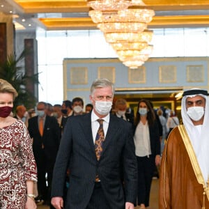 Le roi Philippe et la reine Mathilde de Belgique en visite officielle à Oman le 4 février 2022. © F.Andrieu / Agencepeps / Bestimage / Pool