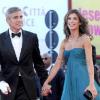 La sublime Elisabetta Canalis et le beau George Clooney lors de la 66ème Mostra de Venise