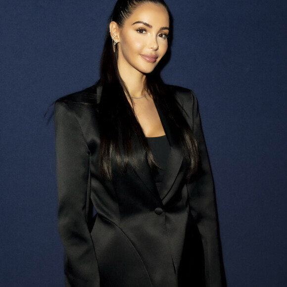 Exclusif - Nabilla Benattia - Nabilla Benattia, son mari Thomas Vergara et leur fils Milann posent lors de l'avant première du documentaire "Nabilla sans filtre" (Amazon Prime Vidéo) à Paris le 22 Novembre 2021. © Jack Tribeca / Bestimage