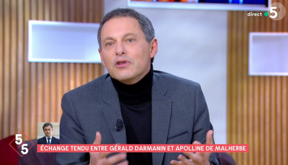 Marc-Olivier Fogiel, directeur général de BFM TV, réagit dans C à Vous à l'échange tendu entre Apolline de Malherbe et Gérald Darmanin ce mardi 8 février