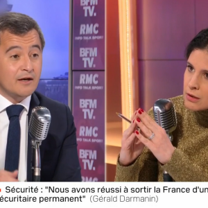 Apolline de Malherbe et Gérald Darmanin ont eu un échange tendu dans l'interview de BFM TV/RMC