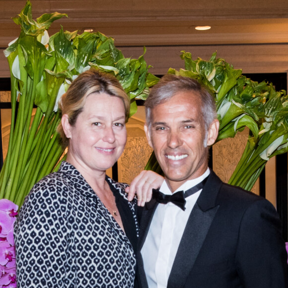 Exclusif - Paul Belmondo et sa femme Luana - Arrivées des people au dîner de la 9ème édition du "Global Gift Gala" d'E. Longoria à l'hôtel Four Seasons George V à Paris le 25 avril 2018. © Cyril Moreau/Bestimage