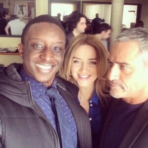 Marine Delterme, Ahmed Sylla et Jean-Michel Tinivelli sur Instagram. Le 3 février 2022.