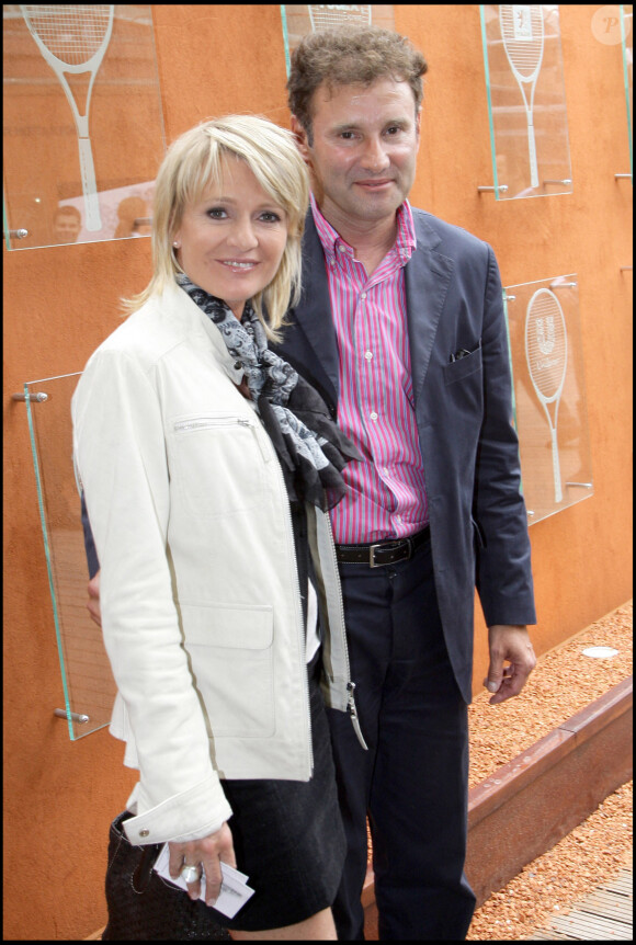 Pierre Sled et Sophie Davant à Roland Garros en 2008