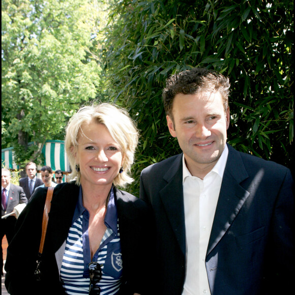 Sophie Davant et Pierre Sled à Roland Garros en 2006