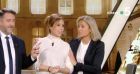 Anne-Sophie Lapix taquine Léa Salamé sur son look très décontracté en direct à la télévision - "C à vous", France 5