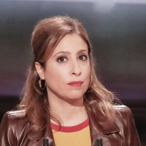 Exclusif - Léa Salamé sur le plateau de l'émission "On est en Direct" (OEED) diffusée sur France 2 le 15 janvier 2022 © Jack Tribeca / Bestimage