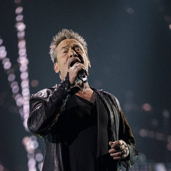 Exclusif - Florent Pagny - Concert hommage à Johnny Hallyday "Que je t'aime" à l'AccorHotels Arena Paris Bercy à Paris. Le 14 septembre 2021 © Borde-Jacovides-Moreau / Bestimage 