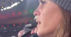 Laure Manaudou a assisté au match France-Irlande comptant pour le Tournoi des Six Nations au Stade de France le 12 février 2022.