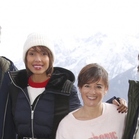 Sonia Rolland, Béatrice de la Boulaye, Denis Thybaud pour Tropiques criminels. - Rendez-vous avec les actrices et acteurs de la 24ème édition du festival Tv de Luchon le 12 février 2022. © Christophe Aubert / Bestimage