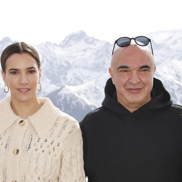 André Dussollier, Charlotte Gabris, Jean-Paul Lilienfeld réalisateur, Manue Fleytoux pour le film Juliette dans son bain. - Rendez-vous avec les actrices et acteurs de la 24ème édition du festival Tv de Luchon le 12 février 2022. © Christophe Aubert / Bestimage